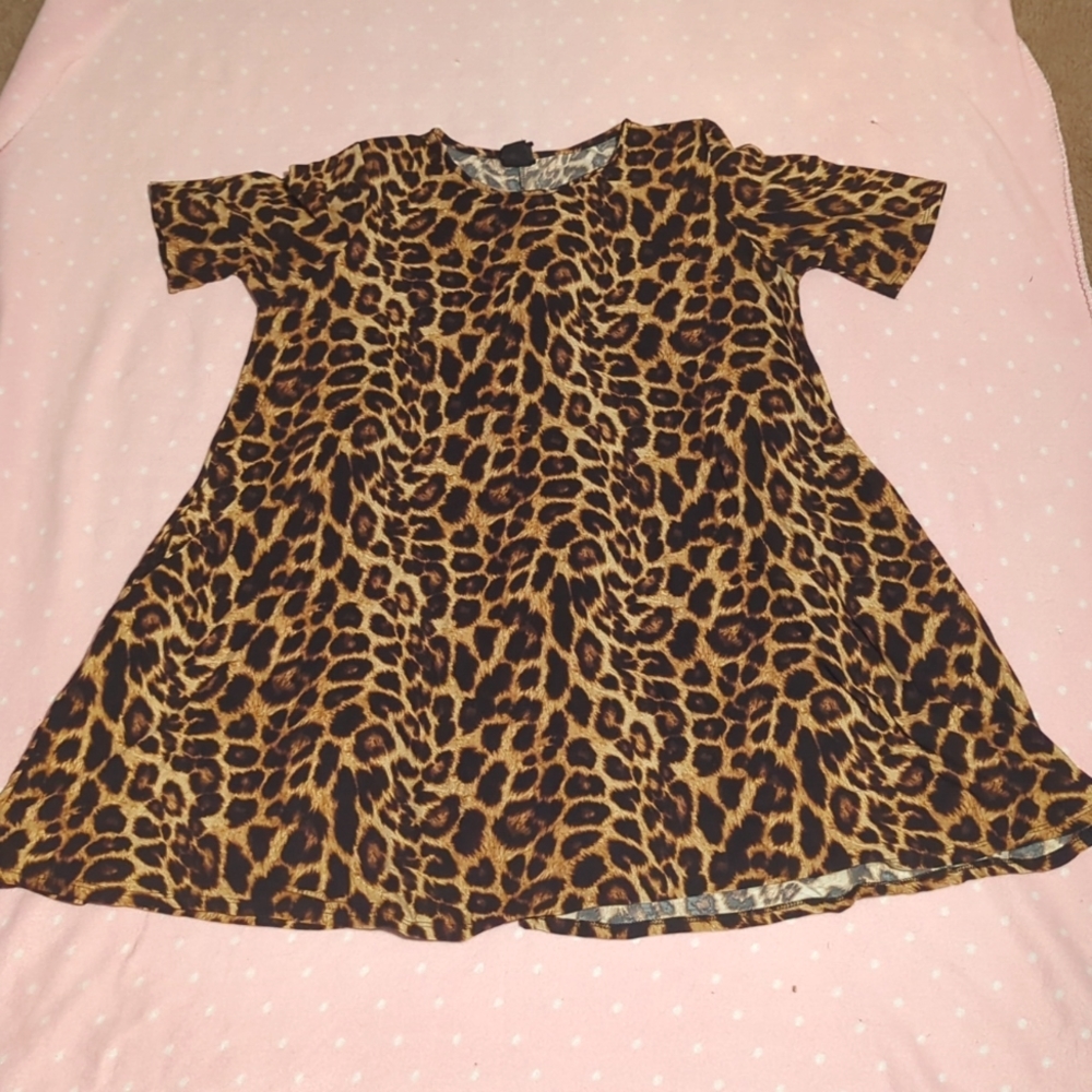 COPY - XL Agnes and Dora dress, cheetah print